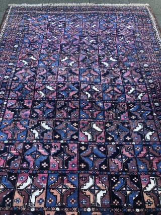 Antique Turkmen inspired Kordi rug with Aina gul design, good condition. Size: 265x180cm / 8'7''ft x 6ft. Origin: Khorassan province, North-East Persia           