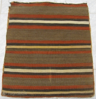 Archaic Shahsavan piled bagface. NW-Persia. Finely woven Kilim-backside. 19th century. Great drawing, very good quality. Very nice collector´s piece. Size: ca.54x50cm / 1'8'' x 1'7'' More pictures on www.najib.de    