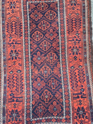 Antique Baluch rug, size: ca. 170x87cm / 5'6''ft x 2'9''ft www.najib.de                      