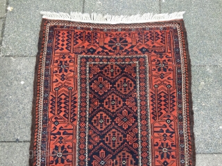 Antique Baluch rug, size: ca. 170x87cm / 5'6''ft x 2'9''ft www.najib.de                      