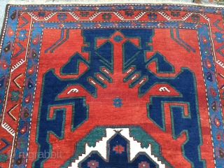Antique Caucasian rug, beautiful drawing. Size: ca. 245x170cm / 8'1''ft x 5'6''ft                     