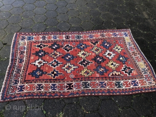 A lovely antique Caucasian rug from the 19th century, size: ca. 180x120cm / 6ft x 4ft                 