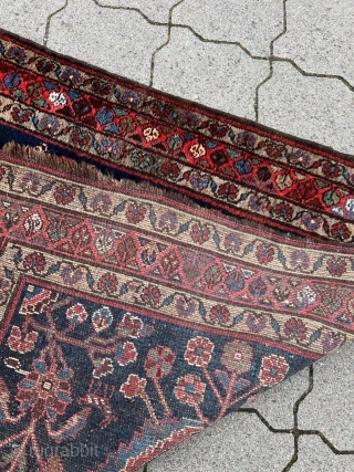 Antique Persian tribal runner, wool foundation. 19th century, size: ca 355x105cm / 11‘7ft by 3‘4ft                  