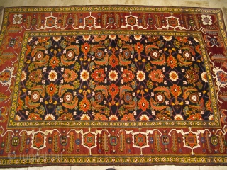 Antique Caucasian Shirvan rug with a very well drawn Herati design. Good condition, size: ca. 225x150cm / 7'3''ft x 5ft , age: circa 1910, www.najib.de        