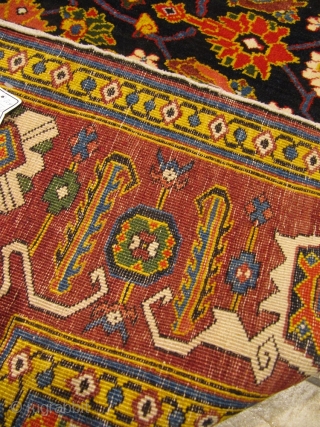 Antique Caucasian Shirvan rug with a very well drawn Herati design. Good condition, size: ca. 225x150cm / 7'3''ft x 5ft , age: circa 1910, www.najib.de        