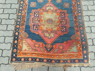 Fresh arrival from a German estate: Antique runner from Northwest Persia, woven on a wool foundation. Very decorative  size: ca. 415x118cm / 13'7''ft x 3'8''ft www.najib.de      