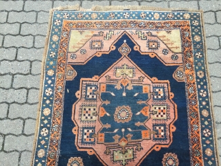 Fresh arrival from a German estate: Antique runner from Northwest Persia, woven on a wool foundation. Very decorative  size: ca. 415x118cm / 13'7''ft x 3'8''ft www.najib.de      