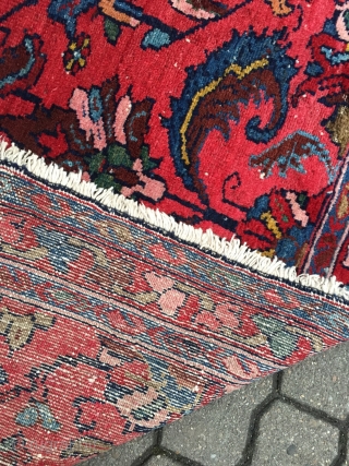 Antique Persian Lilian rug, size: 195x130cm / 6'4''ft x 4'3''ft                       