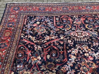 Large Antique Persian Mahal carpet in good condition, size: 505x305cm / 16'6''ft x 10'1ft  www.najib.de                 