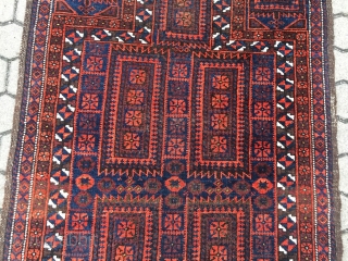 Antique Baluch prayer rug, size : ca 150cm x 87cm / 5'ft x 2'9''ft                   