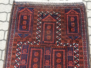 Antique Baluch prayer rug, size : ca 150cm x 87cm / 5'ft x 2'9''ft                   