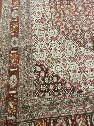 Very decorative antique Persian Tabriz carpet, size: circa 390x290cm / 12’8ft by 9’6ft  http://www.najib.de                  