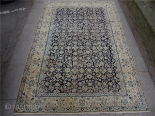 Antique Persian Nain "Tudeshk" rug.Age:ca.1930. Very fine weave. With silk highlights. Size: ca 255x160cm /  8'4'' x 5'3''              