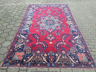 Fine antique Persian Yazd carpet, age: circa 1920, size: ca. 335x185cm / 11ft x 6'1''ft                  