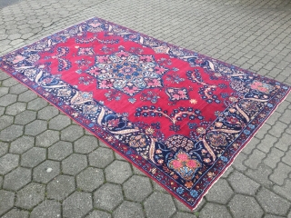 Fine antique Persian Yazd carpet, age: circa 1920, size: ca. 335x185cm / 11ft x 6'1''ft                  