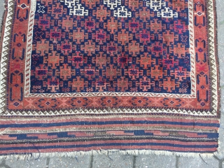 Antique Baluch rug, unusual design and large kilims, size: 190x120cm / 6'3''ft x 4ft
                   