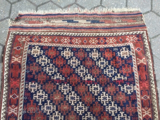 Antique Baluch rug, unusual design and large kilims, size: 190x120cm / 6'3''ft x 4ft
                   