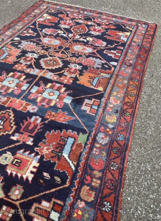 Antique Persian Hamedan rug in good condition, size: 220x130cm / 7’2ft by 4’3ft                    