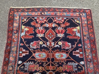 Antique Persian Hamedan rug in good condition, size: 220x130cm / 7’2ft by 4’3ft                    