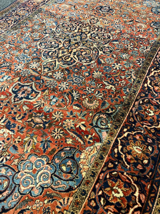 A fine antique Persian Kashan rug from the prestigious Ateshoglu workshop, size: circa 203x130cm / 6’7ft by 4’3ft http://www.najib.de              