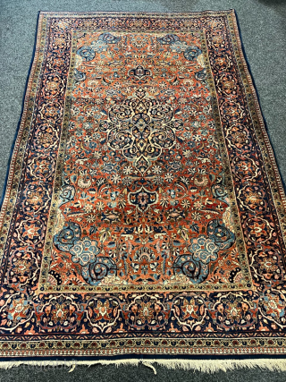 A fine antique Persian Kashan rug from the prestigious Ateshoglu workshop, size: circa 203x130cm / 6’7ft by 4’3ft http://www.najib.de              