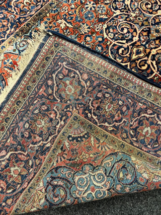 A fine antique Persian Kashan rug from the prestigious Ateshoglu workshop, size: circa 203x130cm / 6’7ft by 4’3ft http://www.najib.de              