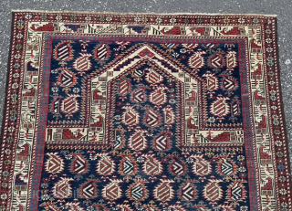 Antique Caucasian Marasali prayer rug. Age: 19th century, size: ca. 140x110cm / 4’6ft by 3’6ft http://www.najib.de                 