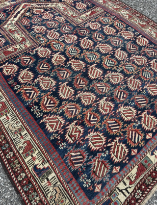 Antique Caucasian Marasali prayer rug. Age: 19th century, size: ca. 140x110cm / 4’6ft by 3’6ft http://www.najib.de                 