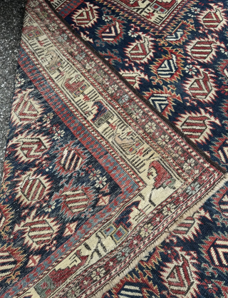 Antique Caucasian Marasali prayer rug. Age: 19th century, size: ca. 140x110cm / 4’6ft by 3’6ft http://www.najib.de                 