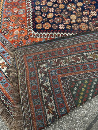 Antique Qashqai tribal rug from Southwest Persia. Age: 19th century. Size: circa 305x180cm / 10ft by 6ft http://www.najib.de               