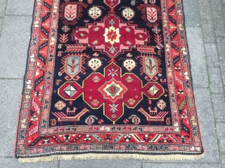 Antique Caucasian Karabagh runner, good condition, size: ca. 370x115cm / 12'2''ft x 3'8''ft
                    