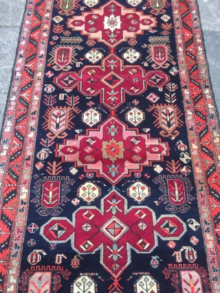 Antique Caucasian Karabagh runner, good condition, size: ca. 370x115cm / 12'2''ft x 3'8''ft
                    