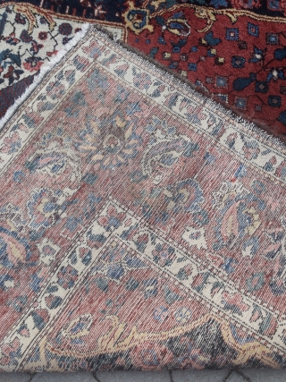 Large Persian Bakhtiary carpet, beautiful colors, very decorative, age: circa 1920. Size: ca. 495x355cm /16'2''ft x 11'6''ft                