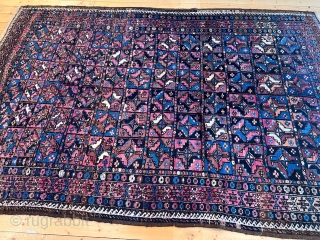 
Antique Turkmen inspired Kordi rug with Aina gul design, good condition. Size: 265x180cm / 8'7''ft x 6ft. Origin: Khorassan province, North-East Persia http://www.najib.de          