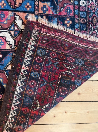 
Antique Turkmen inspired Kordi rug with Aina gul design, good condition. Size: 265x180cm / 8'7''ft x 6ft. Origin: Khorassan province, North-East Persia http://www.najib.de          