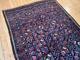 
Antique Turkmen inspired Kordi rug with Aina gul design, good condition. Size: 265x180cm / 8'7''ft x 6ft. Origin: Khorassan province, North-East Persia http://www.najib.de          