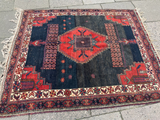 From an old German estate: Antique Afshar tribal rug from Southpersia, size: ca. 163x138cm / 5‘4ft by 4‘6ft http://www.najib.de              