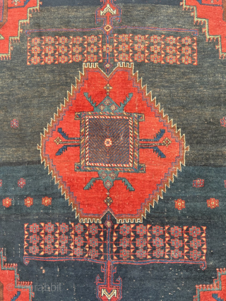 From an old German estate: Antique Afshar tribal rug from Southpersia, size: ca. 163x138cm / 5‘4ft by 4‘6ft http://www.najib.de              