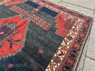 From an old German estate: Antique Afshar tribal rug from Southpersia, size: ca. 163x138cm / 5‘4ft by 4‘6ft http://www.najib.de              