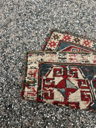 Antique Shahsavan Soumakh bagface , size: ca. 44x44cm / 1’5ft by 1’5ft  http://www.najib.de                   