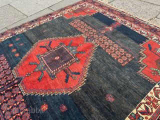 From an old German estate: Antique Afshar tribal rug from Southpersia, size: ca. 163x138cm / 5‘4ft by 4‘6ft http://www.najib.de              