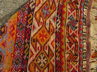 Very nice antique Qashqai bagface with beautiful colors. 19th century Size: ca 58x51cm. spots of fuchsine. www.najib.de                