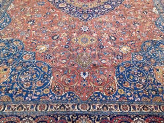 A fine and classic Persian Tabriz carpet with an elegant drawing. Oversize: 520x355cm / 17'1''ft x 10'7''ft Age: circa 1910.  See my website for more rugs: www.najib.de     