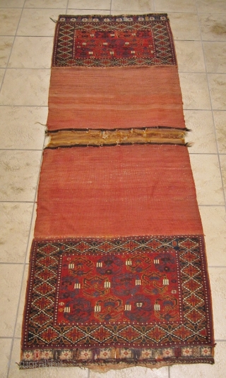 Antique tribal doublebag woven by Afshar tribes of Southpersia. All natural colors, very nice collector´s item. www.najib.de                