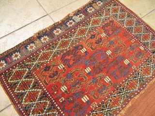 Antique tribal doublebag woven by Afshar tribes of Southpersia. All natural colors, very nice collector´s item. www.najib.de                