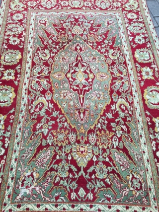 Beautiful antique Indian Agra rug, size: 275x175cm / 9'1''ft x 5'8''ft                      