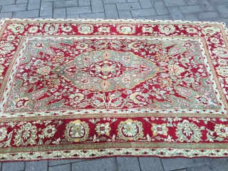 Beautiful antique Indian Agra rug, size: 275x175cm / 9'1''ft x 5'8''ft                      