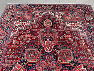 Exquisite Antique Persian Heriz rug, age: circa 1920. Size: 365x255cm / 12ft by 8’4ft beautiful earthy colors. http://www.najib.de               