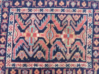 Antique Kurdish tribal bagface with lovely colors, 19th century. Size : ca 55cm x 40cm / 1´8'' x 1´3''ft  www.najib.de            