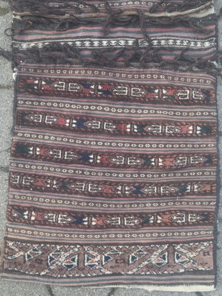 Antique doublebag or so called Khorjin, Baluch? Veramin area?? Not sure about the origin. 125x53cm / 4'1''ft x 1'7''ft              